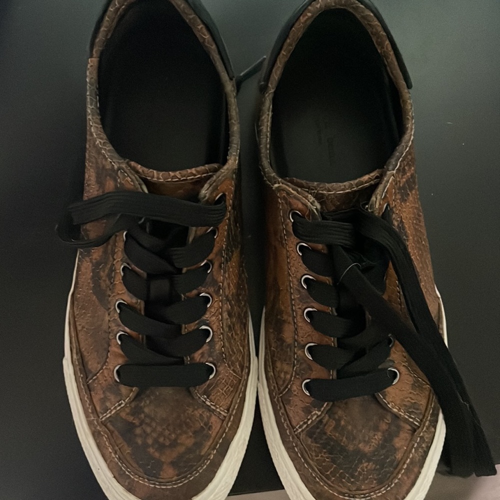 Rag & Bone Brown Army Snake Embossed Sneakers - image 4